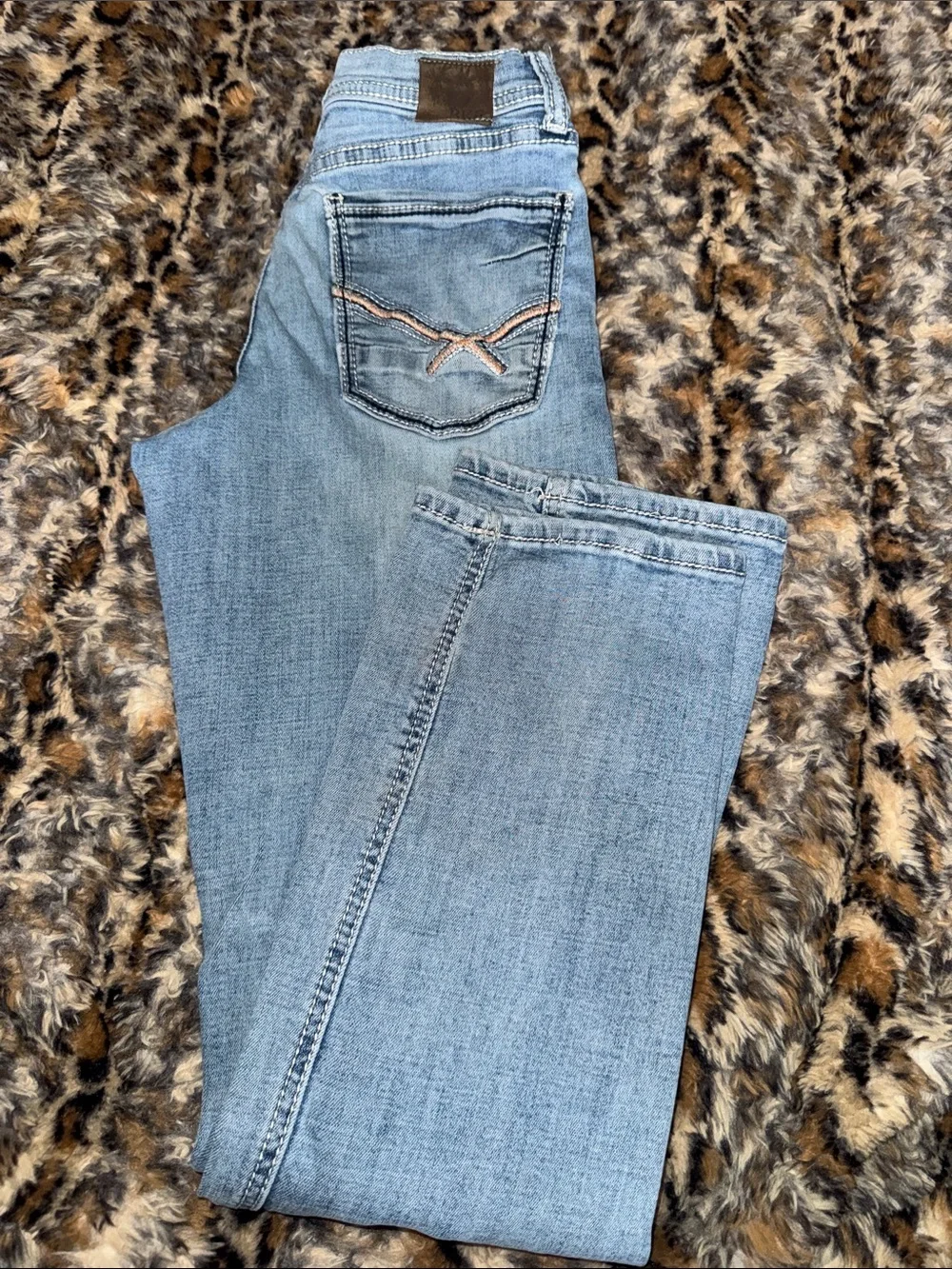 BKE Light Blue Distressed Kids Jeans